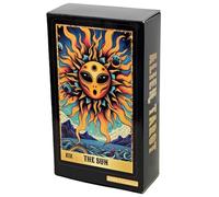 Tarot Cards, Portable 78-Card Oracle Deck, Interactive Full English Version (10.3x6cm), Ideal Divination & Meditation Tool for Future and Past Insights