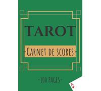 Tarot Carnet de Scores: 100 pages doubles tableaux pour noter les points et scores - Format A4