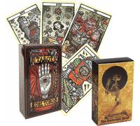 Tarot Classique,Ensemble Tarot Divinatoire Et Jeu-Jeux De Carte Pour Les Débutants Et Les Amoureux,Pour Ésotérisme Divination Voyance Débutant-Prophète De Lumière