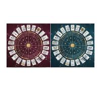 Tarot Cloth - Esoteric Card Reading Fabric, Soft Altar Display Mat, Metaphysical Horoscope Offering Stable Spread Area for Astrology Oracles Divination Fortune Telling Ritual Spiritual Practice