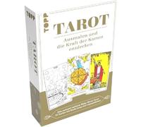 Tarot : coloriez et découvrez la puissance des cartes : le célèbre Tarot Rider Waite au monde. 78 cartes et livret d'accompagnement de 96 pages sur la signification des cartes et les systèmes de ponte