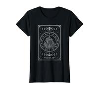 Tarot Cosmique Vierge Vintage Zodiaque Céleste Horoscope T-Shirt Graphique avec Valeur