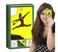 Tarot de cérémonie de magie - Cartes en papier version anglaise, format de poche pour une manipulation facile, papier cartonné de qualité supérieure pour une utilisation durable, outil de divination