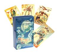 Tarot de fée magique, jeu de cartes amusant, jeu portable avec instructions, cartes à jouer compactes, fournitures de fête au design innovant, activité familiale pour les réunions de vacances