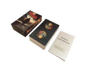 Tarot de fée rouge - Cartes de divination en papier, jeu de divination du destin, jeu | Divertissement fête jouant sorcière cadeau faveurs oracle ésotérique rituel occulte méditation guide spirituel