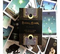 Tarot de la lumière plaquée Or débutants, 78 Feuilles d'Anima Mundi Tarot, Set de Cartes de prévision du Destin (édition Anglaise)
