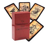 Tarot Deck English, Prediction Oracle Set, Fortune Telling Card Game with Future Reading Design Style, Home Use Set, Travel Reading Kit, Tarot Deck for Beginners Friends Family Professionals