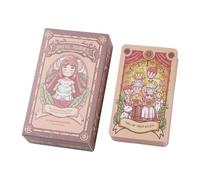 Tarot Deck Set, Fortune Telling Cards, Divination Game Tools, 4.1 Inches Full 78 Card English Edition, Vibrant Symbolic Artwork for Party, Gathering, Meditation, Spiritual Practice