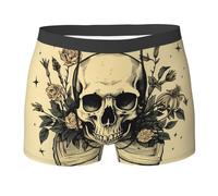 Tarot des Sorcières avec La Magie du Crâne Et des Fleurs Homme Boxer Caleçons Breathable Caleçon De Sport Respirant Caleçons XXL