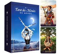 Tarot Divinatoire, Oracle Divinatoire - Le Tarot des Miroirs du Monde - 78 Cartes + Livret (en FRANÇAIS) - Renouez avec des Images vibrantes, Qui résonnent avec Le Monde… et avec Vous !