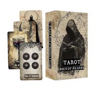 Tarot et Oracle Cards 78 cartes de divination anglaise | Cartes de tarot d'Halloween pour affirmation quotidienne, fête auto-réflexion, voyage, loisirs