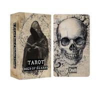 Tarot et Oracle Cards Portable Fortune Telling Retro 78 cartes | Cartes de divination pour débutants pour affirmation quotidienne, auto-réflexion, voyage, loisirs