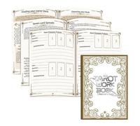 Tarot Journal - Note de lecture de carte guidée pour la pratique quotidienne, cahier de travail en sorcière vintage avec astrologie, méditation, rituels, suivi de l'énergie, journal d'enregistrement