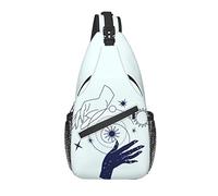 Tarot Magie Boho Soleil Sorcière Mystique Sac bandoulière, Sac à bandoulière décontracté pour Homme et Femme