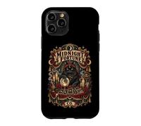 Tarot Noir de Minuit avec Chat et Symboles Occultes Coque pour iPhone 11 Pro