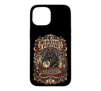 Tarot Noir de Minuit avec Chat et Symboles Occultes Coque pour iPhone 15