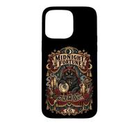 Tarot Noir de Minuit avec Chat et Symboles Occultes Coque pour iPhone 15 Pro Max