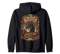 Tarot Noir de Minuit avec Chat et Symboles Occultes Sweat à Capuche