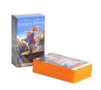 Tarot of the Longest Dream, jeu de divination du destin de 78 cartes, lectures de tarots spirituels 10,2 x 6,9 cm, jeu de tarot multicolore mystique et divertissement