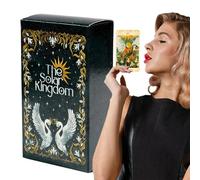 Tarot Oracle Card Set - 78 Mystérieux Royaume Solaire Tarot Deck pour la Divination, aperçu du passé et de l'avenir, des Conseils spirituels, de la Divertissement de Fortune, du Divertissement de Jeu