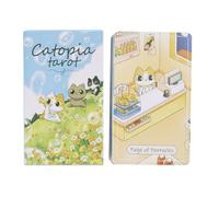 Tarot pour Débutants, Apprentissage du Tarot pour Débutants, Jeu Ésotérique à Thème Félin Outil de Divination Portable pour Méditation Guide de Réflexion Personnelle et Exploration Spirituelle