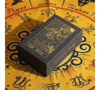 Tarot Pvc Avec Mots Clés Et Boîte Vintage 78 Pièces Jeu De Cartes A Jouer Pour Débutants