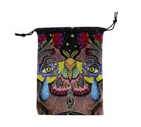 Tarot Sac de Rangement pour Cartes - Pochette Porte-Cartes Oracles en Velours Épais | 13x18cm Sac à dés pour Organisation de Tarot Deck, Rangement de Bijoux, Accessoires de Jeux de Société