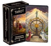 Tarot sur le thème de la Renaissance, cartes de tarot pour débutants, créées pour les amateurs d'histoire, les admirateurs des beaux-arts et les explorateurs spirituels. Les archétypes éternels du