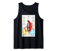 Tarot vintage Six of Coins or Pentacles - Rider Waite Deck Débardeur
