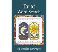 Tarot Word Search: Word Puzzle Game-110 Pages-55Puzzles-Gift for Travel, relaxation, birthdays- Teens, Adults, Elderly- Tarot Word Puzzle Game Book- ... Brain Game- Brain Puzzles- Memory Puzzles