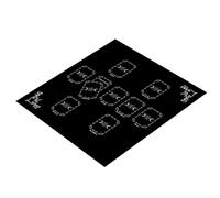 Tarots Nappe Carte de Lecture Astrologies Tissu Autel Table Divine Carte Tissu Tapisserie Sorcellerie Fournitures