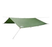 Tarp Bâche de tente verte 360 x 294 cm imperméable en tissu Oxford 210D avec revêtement en polyuréthane, multifonctionnelle comme bâche de camping, bâche de sol, facilement pliable avec sac de