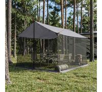 Tarp de camping avec murs en maille Tente moustiquaire Abri extérieur vidaXL vid