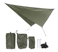 Tarp de Camping étanche Durable Léger Léger Multifonctionnel Rhombus Cauvre Sun Shade Rain Rain pour Camping Outdoor Place Pique-Nique Hamac Polyester Tissue 360x290cm (Vert)
