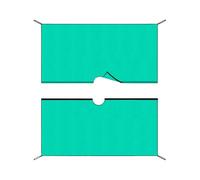 Tarp de Jardin - Taule de pelouse à pelouse Lourde Mat à barrière 79 x 79 Pouces pour Le contrôle de l', Protection Contre l'allée extérieure, bloqueur de Couvercle étanche pour Les parterres de