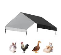 Tarp de poulailler - Housse imperméable, protection extérieure durable | Design à auvent de longue durée, thème de jardin et agricole, accessoire de clôture, porche, patio, balcon, abri p