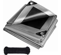 Tarpaulin Cover with Eyelets 260 g/m² Waterproof Tear-Proof Long Lasting UV Stabilised Garden Furniture Trampoline Roof Car Truck Wood Boat Sandpit!
