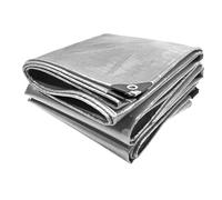 Tarpaulin Étanche Exterieur 730 x 740 cm Imperméable et Indéchirable Bâche avec Œillets Protection Totale Extra Forte pour Jardin, Voitures, Piscines, Bateaux, Camping, Argent