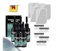 Tarpic Glass Repair Kit, 2025 Upgrade Windshield Crack Fix Pro Repair Liquid, Universal Cracks Gone Glass Repair Kit for Automotive Windscreen Tool, Rock Chip Repairing Windshield (5pcs)