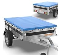 Tarpofix® Bâche Protection Plate 266 x 160 x 10 cm avec Corde de bâche - Bâche de remorque renforcée en PVC - Bache pour remorque Divers modèles de remorques de Voitures de 750kg & 1000kg