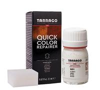 Tarrago | Couleur rapide 25 ml | Teinture pour chaussures en cuir, cuir lisse et toile et accessoires | Séchage rapide, répare et protège les chaussures contre les petites usures (Blanc 601)