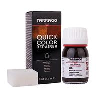 Tarrago | Couleur rapide 25 ml | Teinture pour chaussures en cuir, cuir lisse et toile et accessoires | Séchage rapide, répare et protège les chaussures contre les petites usures (Brun foncé 06)