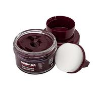 Tarrago | Kit crème auto-brillante 50 ml | Crème nourrissante de cires naturelles pour faire briller le cuir, le cuir lisse, les chaussures naturelles ou synthétiques | Avec éponge (Bordeaux 11)