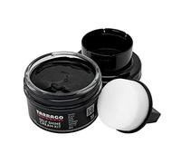 Tarrago | Kit crème auto-brillante 50 ml | Crème nourrissante de cires naturelles pour faire briller le cuir, le cuir lisse, les chaussures naturelles ou synthétiques | Avec éponge (noir 18)