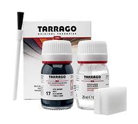 Tarrago | Kit de colorant auto-brillant 25 ml | Préparation au changement de couleur + Teinture pour cuir et toile pour la teinture de chaussures et accessoires | Répare les chaussures (bleu foncé 17)