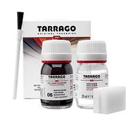 Tarrago | Kit de colorant auto-brillant 25 ml | Préparation au changement de couleur + Teinture pour cuir et toile pour la teinture de chaussures et accessoires | Répare les chaussures (Brun foncé 06)