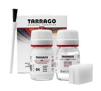Tarrago | Kit de colorant auto-brillant 25 ml | Préparation au changement de couleur + Teinture pour cuir et toile pour la teinture de chaussures et accessoires | Réparation des chaussures (blanc 01)