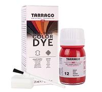 Tarrago | Teinture de couleur auto-brillante 25 ml | Teinture réparatrice pour cuir et toile au fini brillant pour la teinture de chaussures et accessoires | Séchage rapide, Anti-frottement (rouge 12)