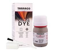 Tarrago | Teinture de couleur auto-brillante 25 ml | Teinture réparatrice pour la teinture de chaussures et accessoires | Séchage rapide | Anti-éraflure (gris acier 14)
