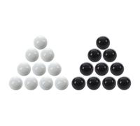 Tarragona Lot de 20 boules en verre Knicker 16 mm Décoration Couleur Nuggets et noir